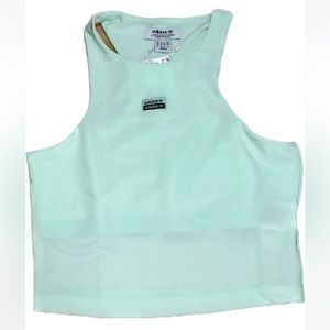 Adidas Womens Long Sports Bra Top NWT Mint Green Size Small